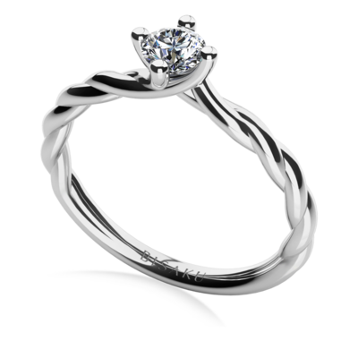 Engagement ring white gold Lara