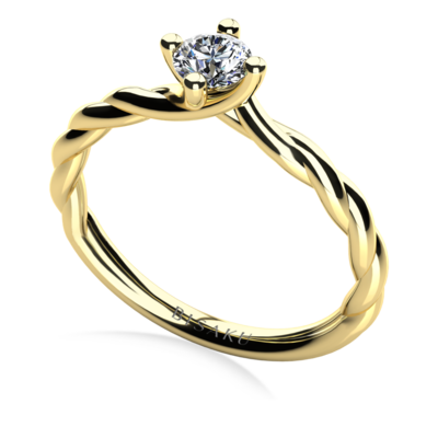 Engagement ring yellow gold Lara
