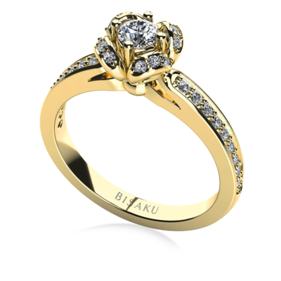 Engagement ring yellow gold Judy
