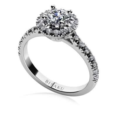 Engagement ring white gold Mia