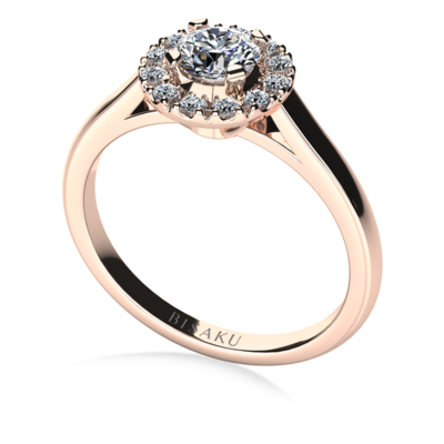Engagement ring rose gold Naomi