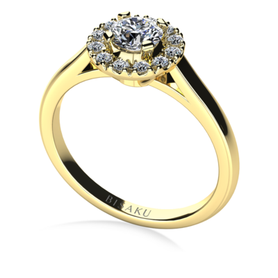 Engagement ring yellow gold Naomi