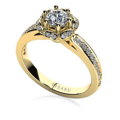 Engagement ring yellow gold Jessie