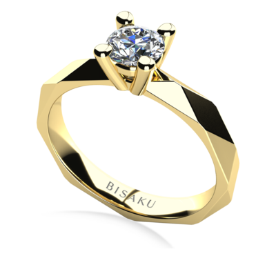 Engagement ring yellow gold Zita