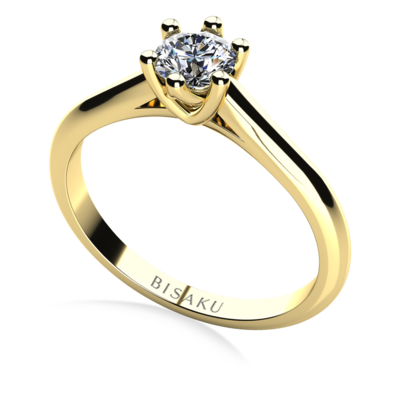 Engagement ring yellow gold Olivia