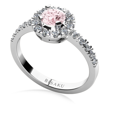 Engagement ring white gold MylaPink