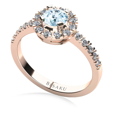 Engagement ring rose gold MylaBlue
