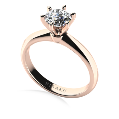 Engagement ring rose gold Ophelia