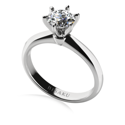 Engagement ring white gold Ophelia