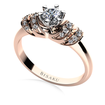 Engagement ring rose gold Brea