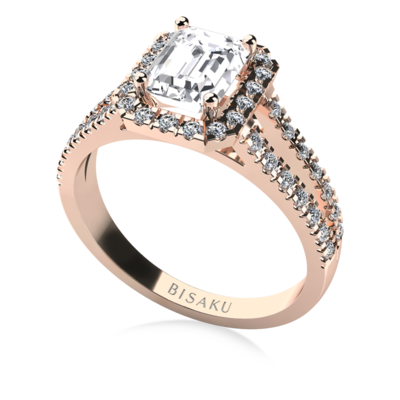 Engagement ring rose gold Odette