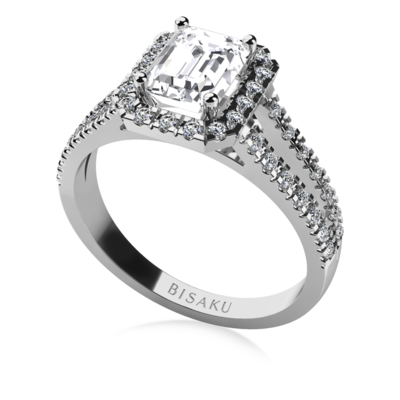 Engagement ring white gold Odette