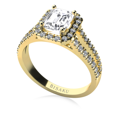 Engagement ring yellow gold Odette