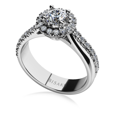 Engagement ring white gold Giana