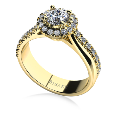 Engagement ring yellow gold Giana