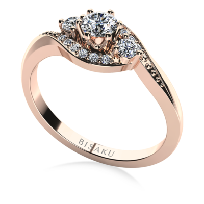 Engagement ring rose gold Lissa
