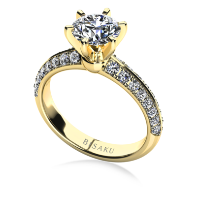Engagement ring yellow gold Grace