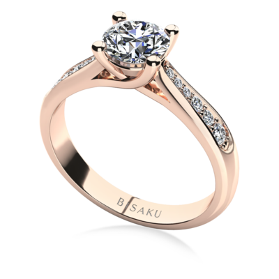 Engagement ring rose gold Kelly
