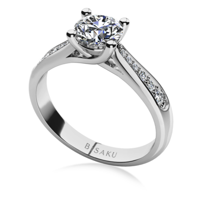 Engagement ring white gold Kelly
