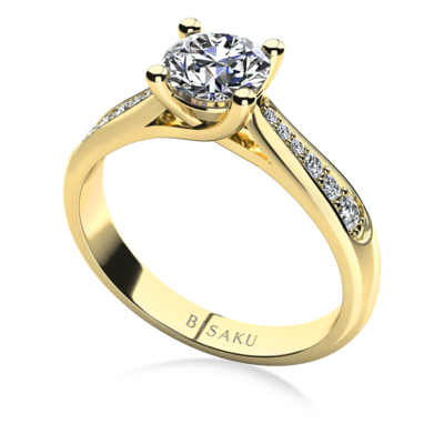 Engagement ring yellow gold Kelly