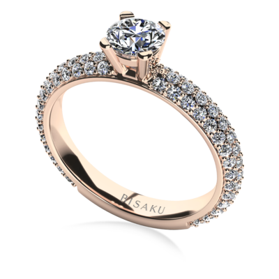 Engagement ring rose gold Mira