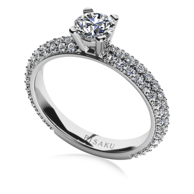 Engagement ring white gold Mira