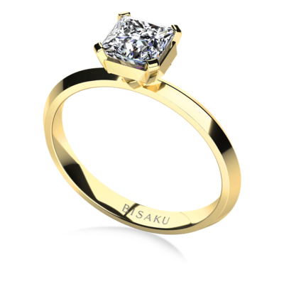 Engagement ring yellow gold Amy