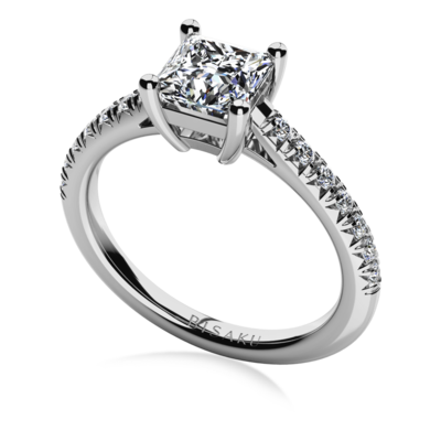 Engagement ring white gold Alice