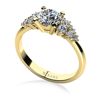 Engagement ring yellow gold Hollie