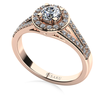 Engagement ring rose gold Lena