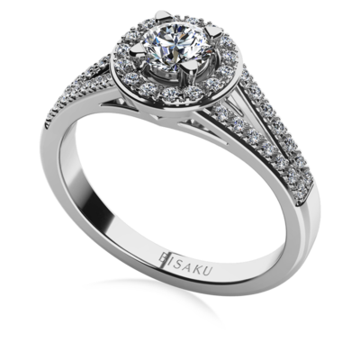 Engagement ring white gold Lena