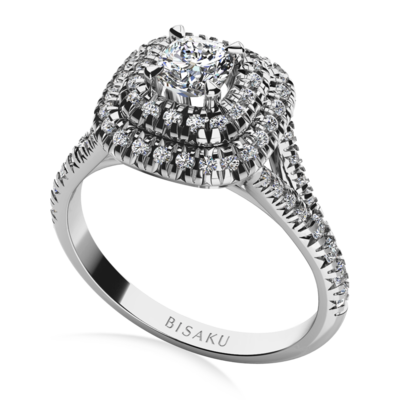 Engagement ring white gold Claire