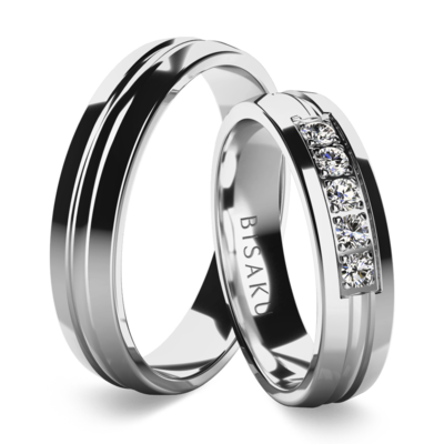 Wedding rings white gold Flynn