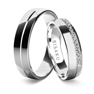 Wedding rings white gold AmosIV
