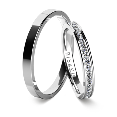 Wedding rings white gold KaelII