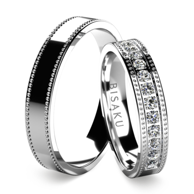 Wedding rings white gold AmarinIII