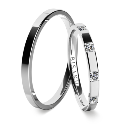 Wedding rings white gold Enis