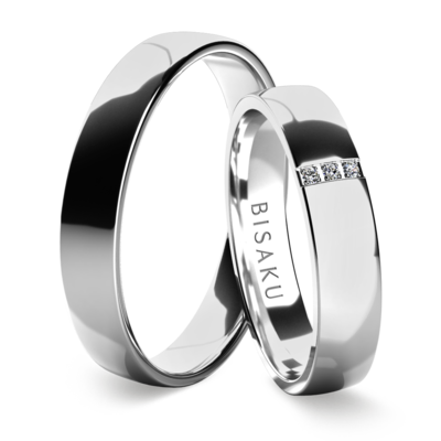 Wedding rings white gold SylviaI