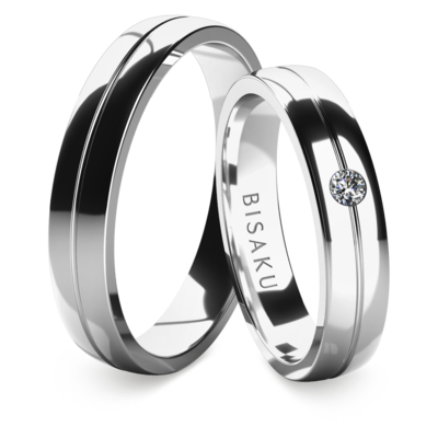 Wedding rings white gold Tilia
