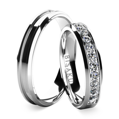 Wedding rings white gold Sirina