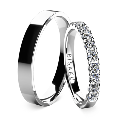Wedding rings white gold EternityXI