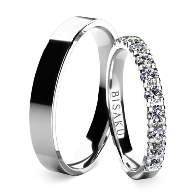Wedding rings white gold EternityXII