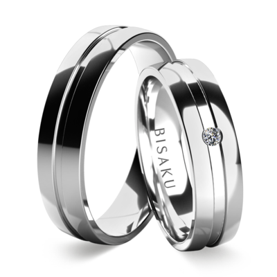Wedding rings white gold Lucine