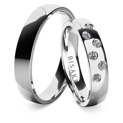 Wedding rings white gold ShayII