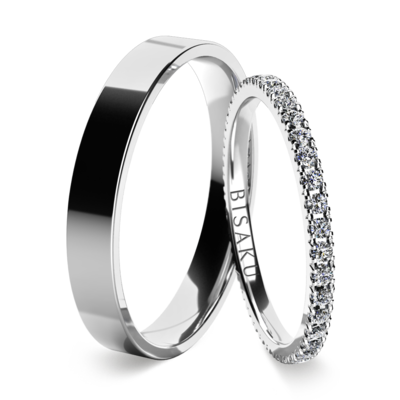 Wedding rings white gold EternityII