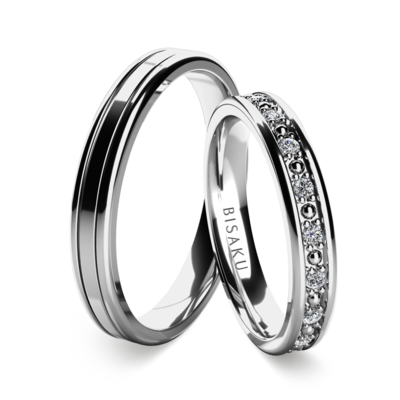 Wedding rings white gold Quinn