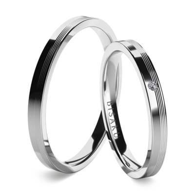 Wedding rings white gold Promise